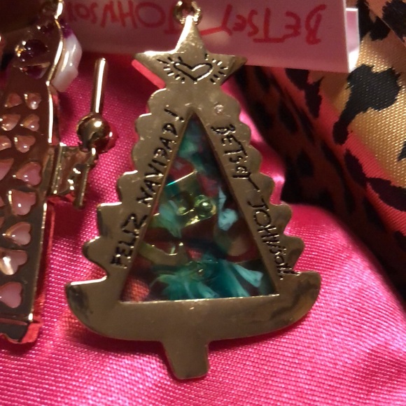 NWT Beautiful Betsey Johnson Sparkly Rhinestone Christmas Holy Night Earrings - Picture 5 of 8